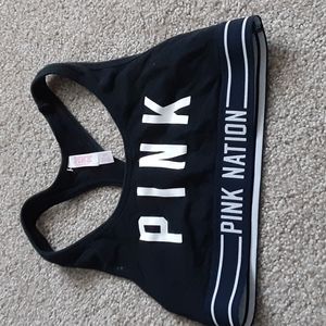 Pink sport bra size S